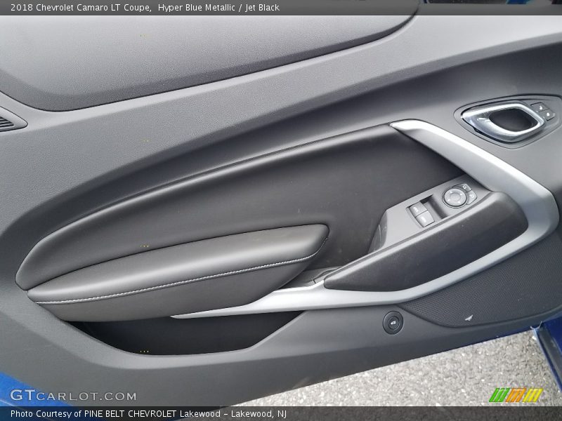 Hyper Blue Metallic / Jet Black 2018 Chevrolet Camaro LT Coupe