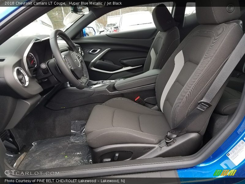 Hyper Blue Metallic / Jet Black 2018 Chevrolet Camaro LT Coupe