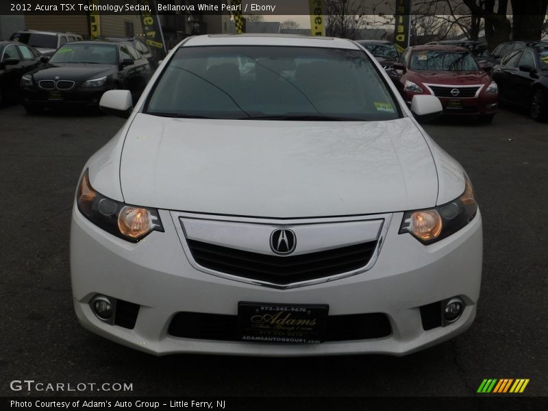 Bellanova White Pearl / Ebony 2012 Acura TSX Technology Sedan