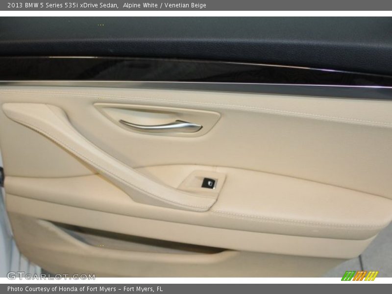 Alpine White / Venetian Beige 2013 BMW 5 Series 535i xDrive Sedan