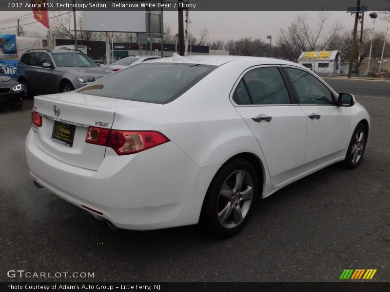 Bellanova White Pearl / Ebony 2012 Acura TSX Technology Sedan