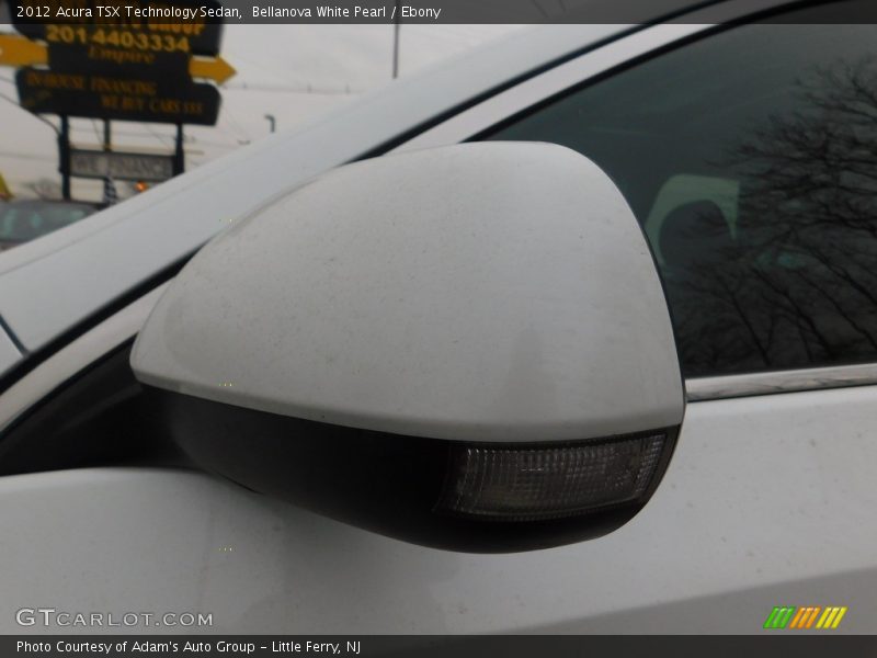Bellanova White Pearl / Ebony 2012 Acura TSX Technology Sedan