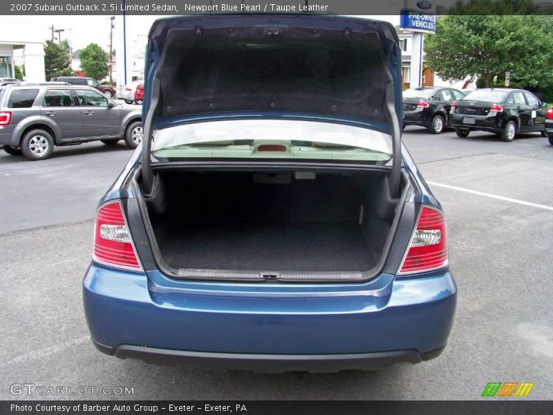 Newport Blue Pearl / Taupe Leather 2007 Subaru Outback 2.5i Limited Sedan