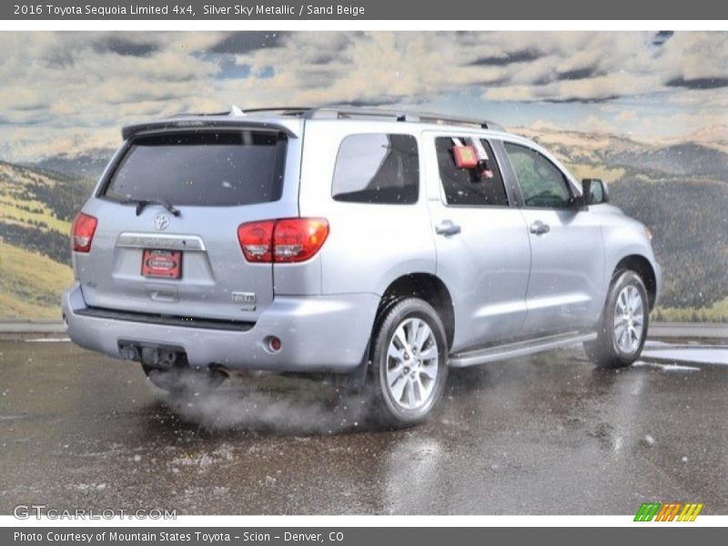 Silver Sky Metallic / Sand Beige 2016 Toyota Sequoia Limited 4x4