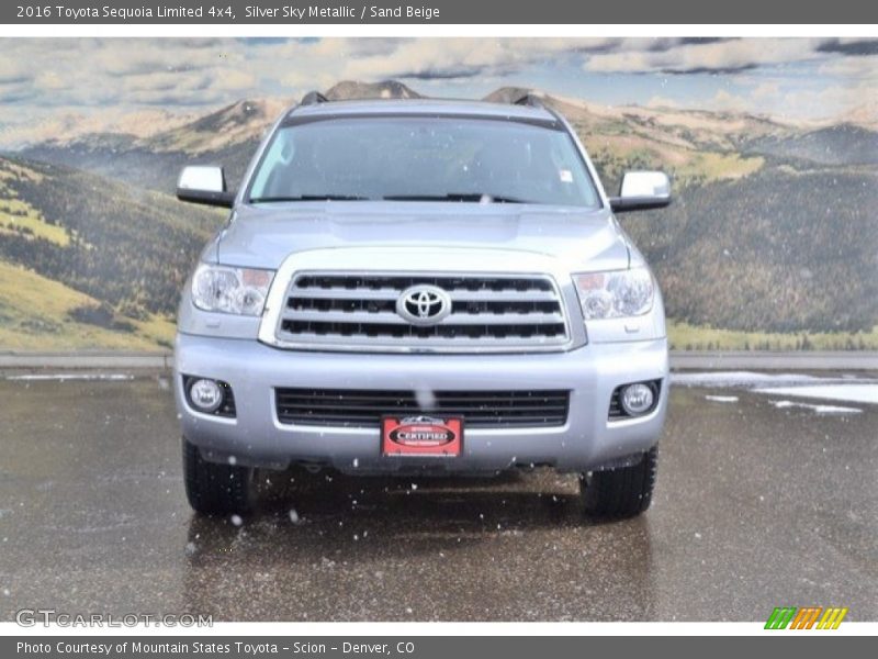 Silver Sky Metallic / Sand Beige 2016 Toyota Sequoia Limited 4x4