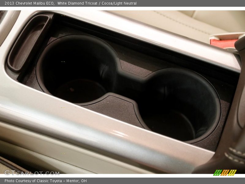 White Diamond Tricoat / Cocoa/Light Neutral 2013 Chevrolet Malibu ECO