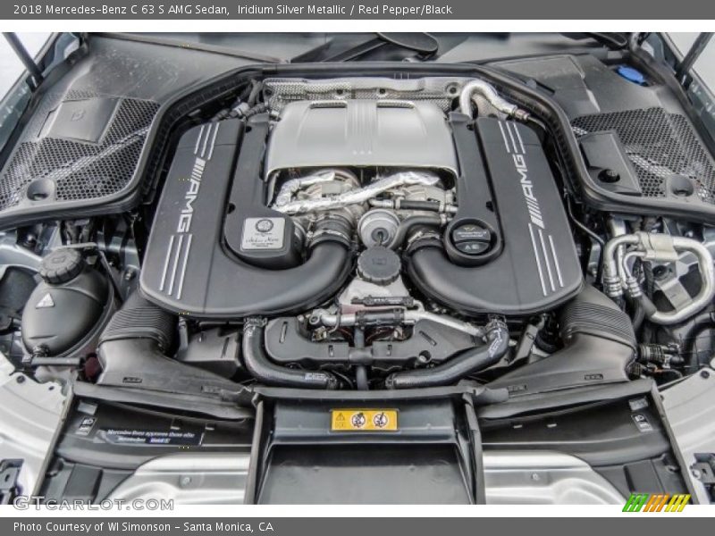  2018 C 63 S AMG Sedan Engine - 4.0 Liter AMG biturbo DOHC 32-Valve VVT V8