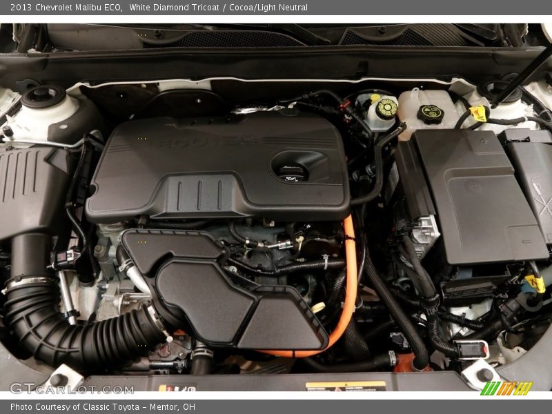 White Diamond Tricoat / Cocoa/Light Neutral 2013 Chevrolet Malibu ECO