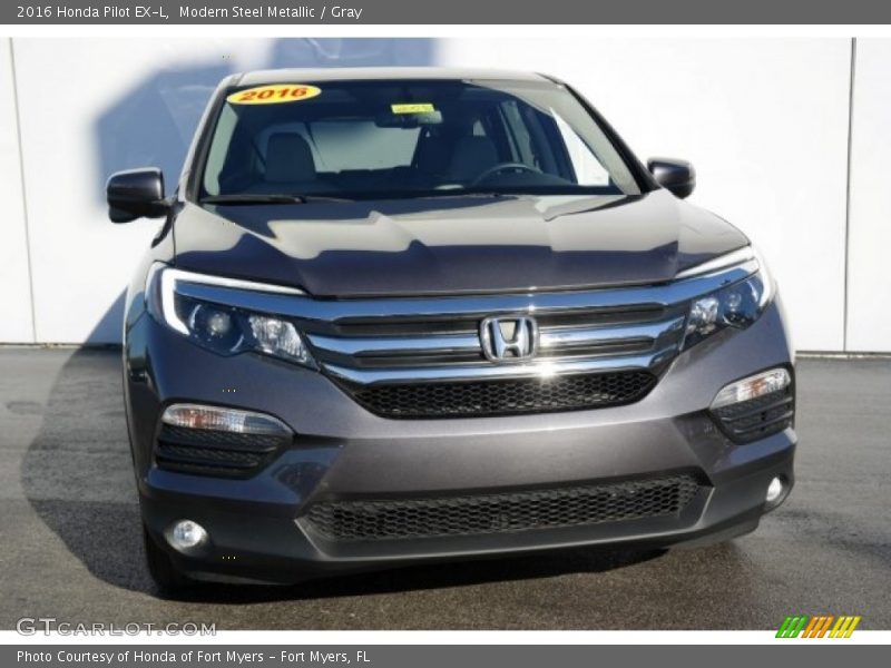 Modern Steel Metallic / Gray 2016 Honda Pilot EX-L