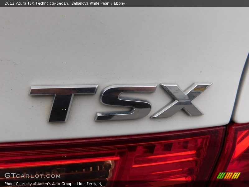 Bellanova White Pearl / Ebony 2012 Acura TSX Technology Sedan