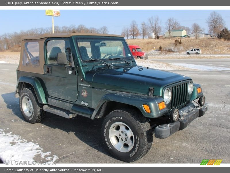 Forest Green / Camel/Dark Green 2001 Jeep Wrangler Sahara 4x4