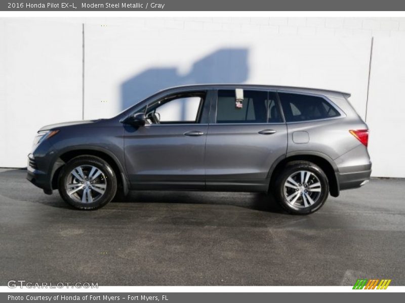 Modern Steel Metallic / Gray 2016 Honda Pilot EX-L