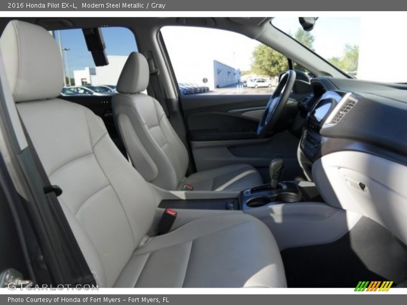 Modern Steel Metallic / Gray 2016 Honda Pilot EX-L