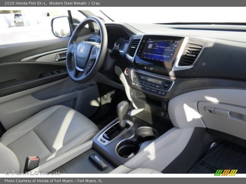 Modern Steel Metallic / Gray 2016 Honda Pilot EX-L