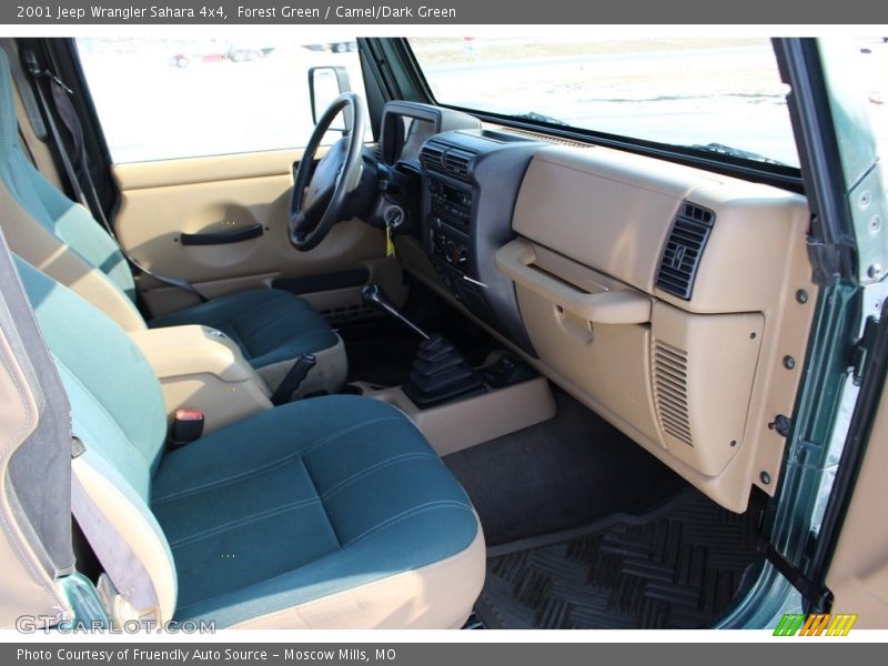 Forest Green / Camel/Dark Green 2001 Jeep Wrangler Sahara 4x4