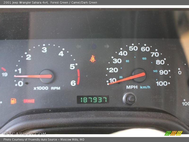 Forest Green / Camel/Dark Green 2001 Jeep Wrangler Sahara 4x4