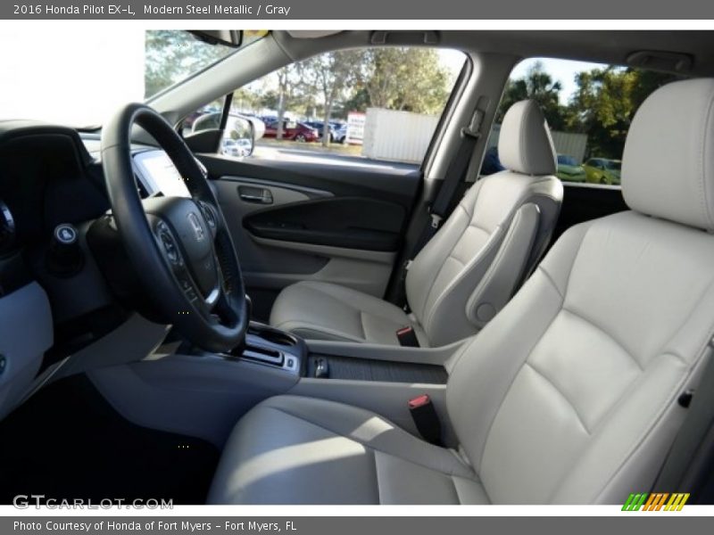 Modern Steel Metallic / Gray 2016 Honda Pilot EX-L