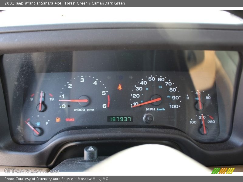 Forest Green / Camel/Dark Green 2001 Jeep Wrangler Sahara 4x4