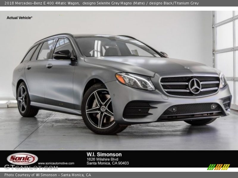 designo Selenite Grey Magno (Matte) / designo Black/Titanium Grey 2018 Mercedes-Benz E 400 4Matic Wagon