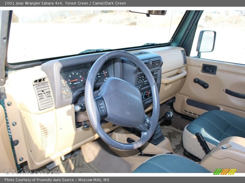 Forest Green / Camel/Dark Green 2001 Jeep Wrangler Sahara 4x4