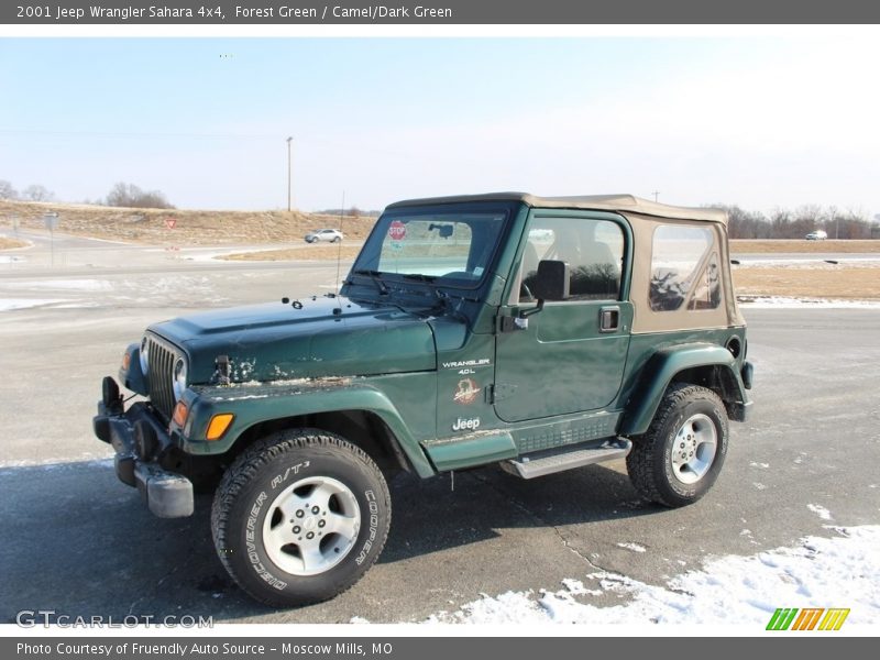Forest Green / Camel/Dark Green 2001 Jeep Wrangler Sahara 4x4