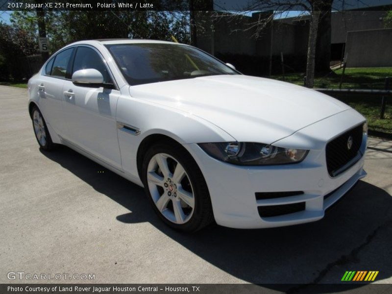 Polaris White / Latte 2017 Jaguar XE 25t Premium