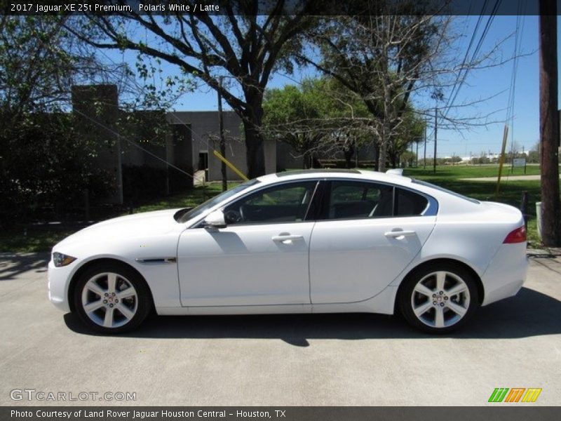 Polaris White / Latte 2017 Jaguar XE 25t Premium