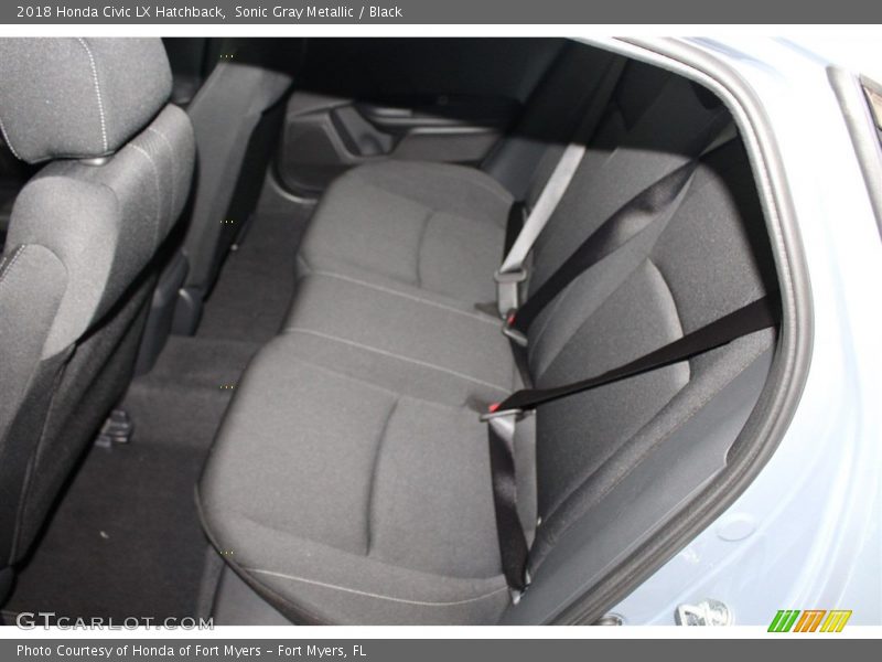 Sonic Gray Metallic / Black 2018 Honda Civic LX Hatchback