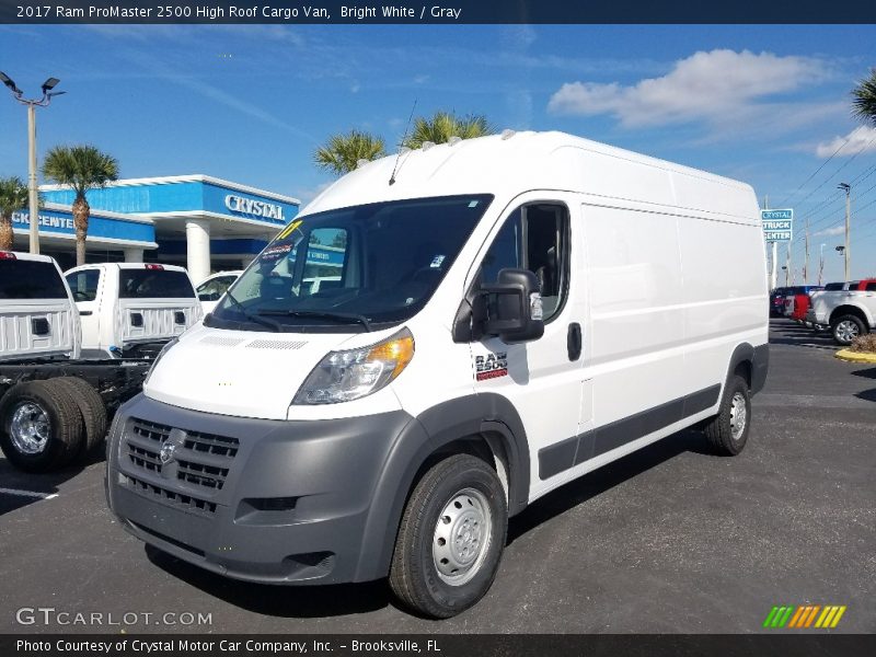 Bright White / Gray 2017 Ram ProMaster 2500 High Roof Cargo Van