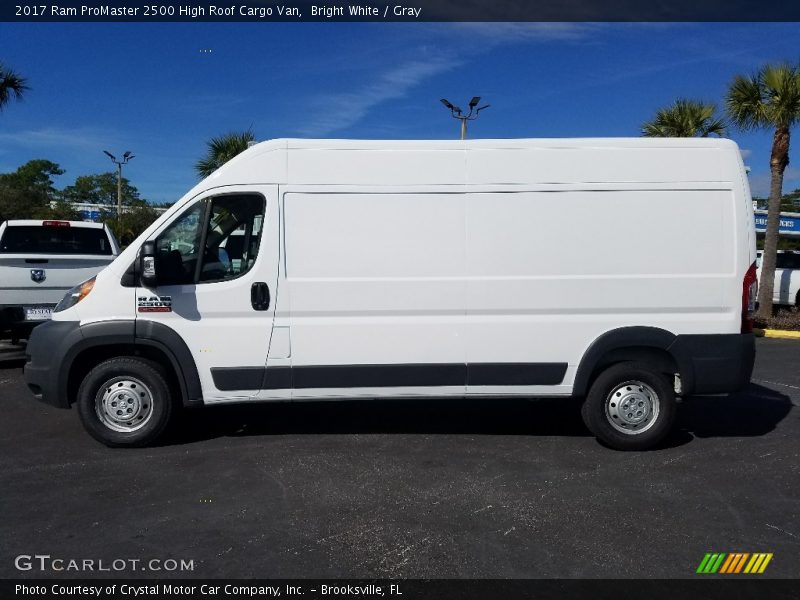 Bright White / Gray 2017 Ram ProMaster 2500 High Roof Cargo Van