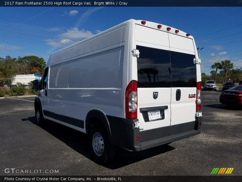 Bright White / Gray 2017 Ram ProMaster 2500 High Roof Cargo Van