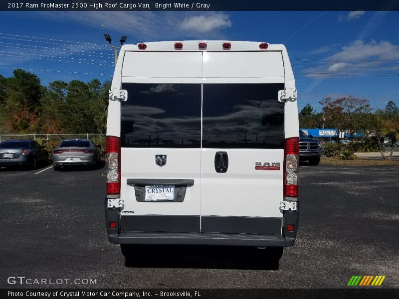 Bright White / Gray 2017 Ram ProMaster 2500 High Roof Cargo Van