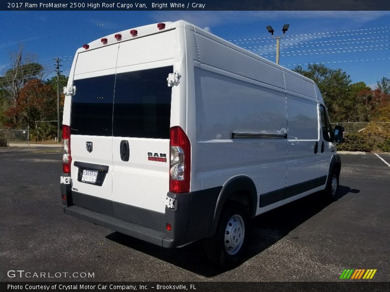 Bright White / Gray 2017 Ram ProMaster 2500 High Roof Cargo Van