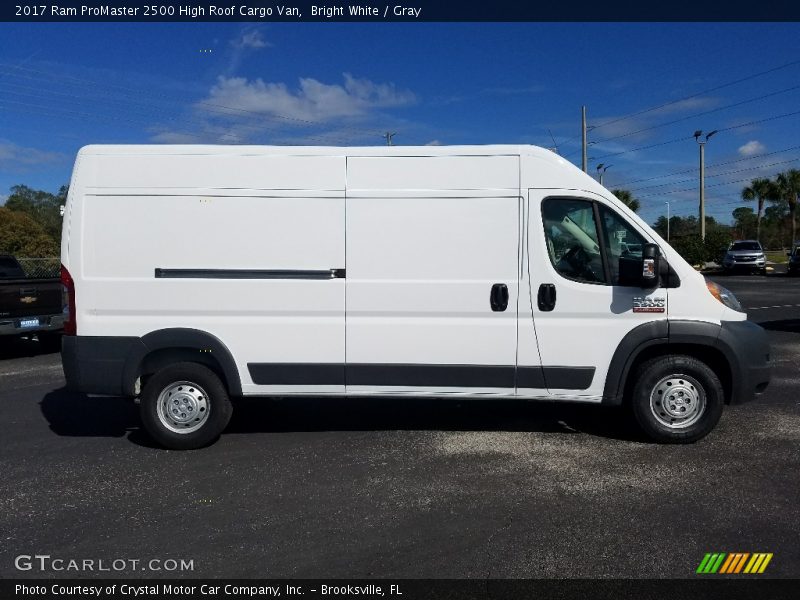 Bright White / Gray 2017 Ram ProMaster 2500 High Roof Cargo Van