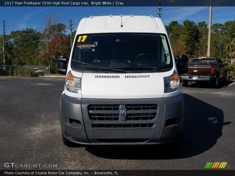 Bright White / Gray 2017 Ram ProMaster 2500 High Roof Cargo Van