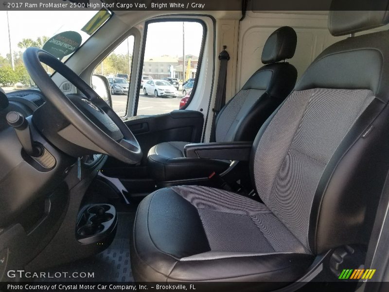 Bright White / Gray 2017 Ram ProMaster 2500 High Roof Cargo Van