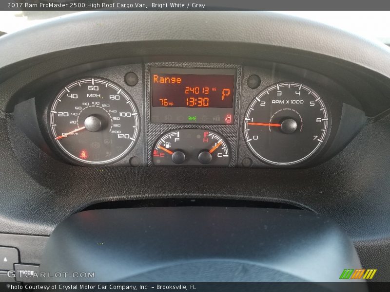 Bright White / Gray 2017 Ram ProMaster 2500 High Roof Cargo Van