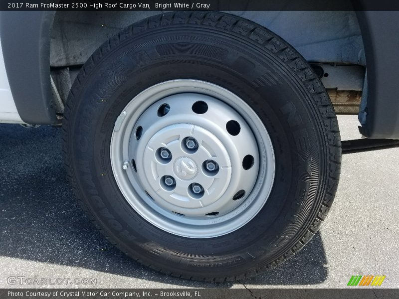 Bright White / Gray 2017 Ram ProMaster 2500 High Roof Cargo Van