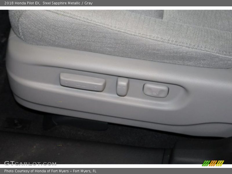 Steel Sapphire Metallic / Gray 2018 Honda Pilot EX