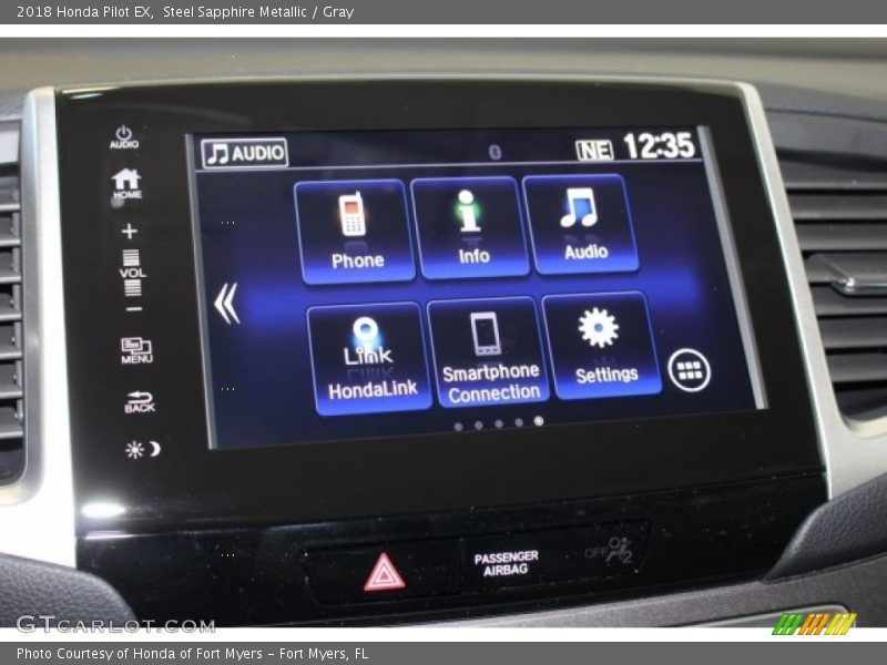 Steel Sapphire Metallic / Gray 2018 Honda Pilot EX