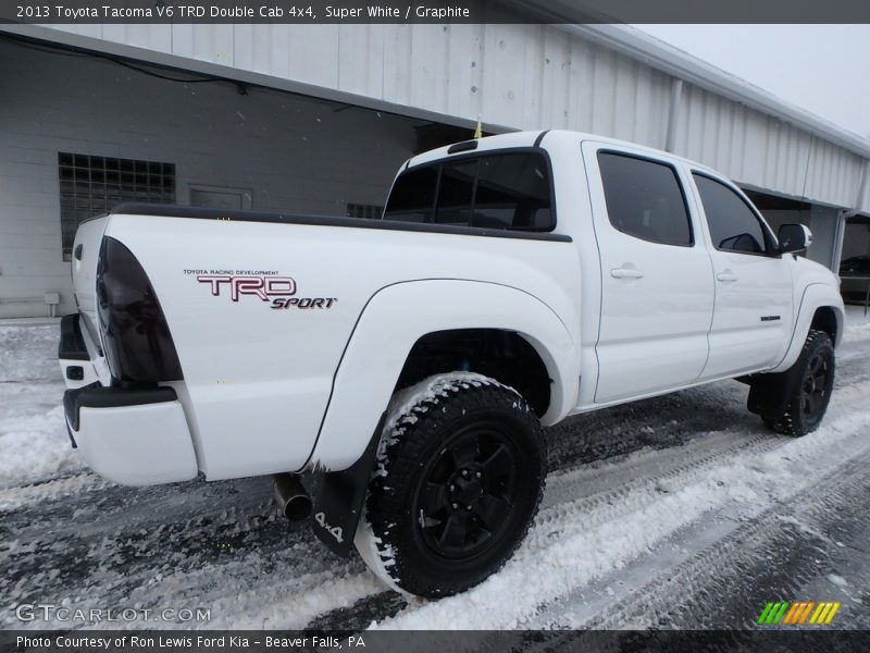 Super White / Graphite 2013 Toyota Tacoma V6 TRD Double Cab 4x4
