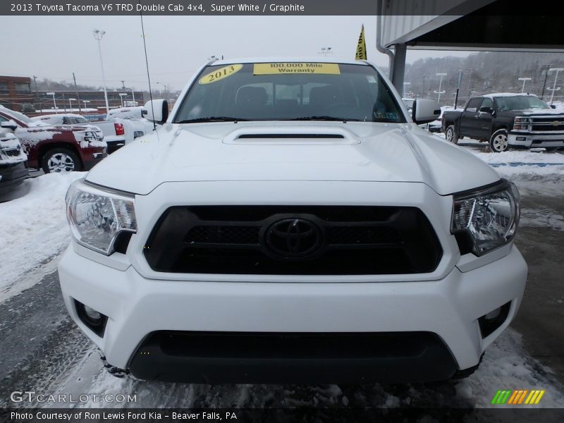 Super White / Graphite 2013 Toyota Tacoma V6 TRD Double Cab 4x4