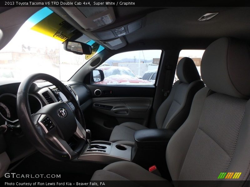 Super White / Graphite 2013 Toyota Tacoma V6 TRD Double Cab 4x4