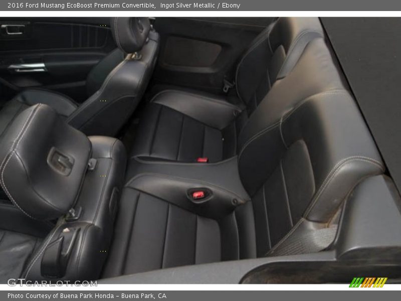 Ingot Silver Metallic / Ebony 2016 Ford Mustang EcoBoost Premium Convertible