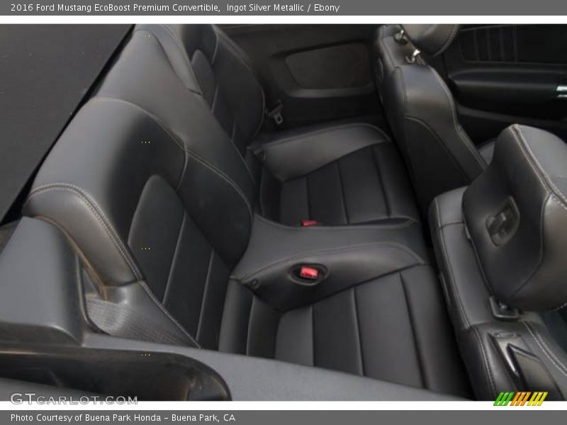 Ingot Silver Metallic / Ebony 2016 Ford Mustang EcoBoost Premium Convertible