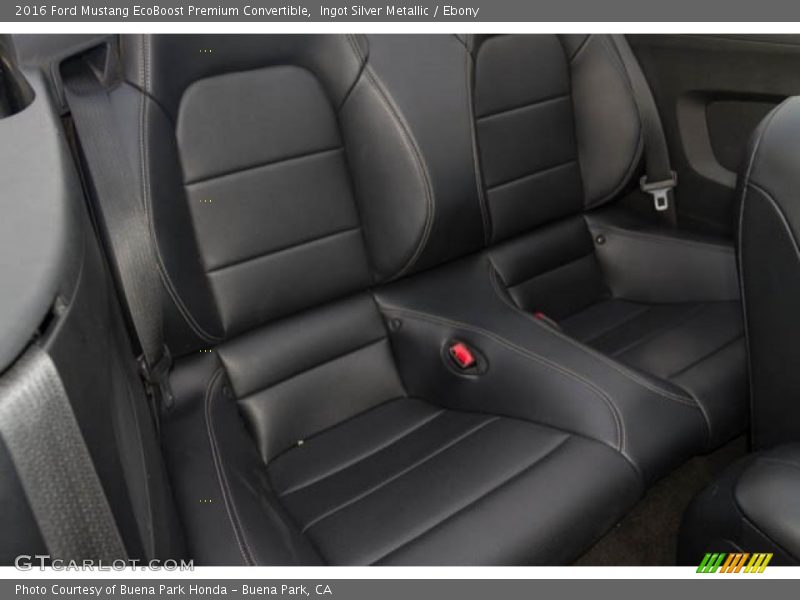 Ingot Silver Metallic / Ebony 2016 Ford Mustang EcoBoost Premium Convertible