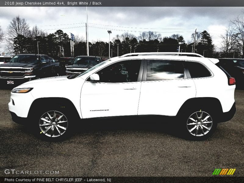 Bright White / Black 2018 Jeep Cherokee Limited 4x4