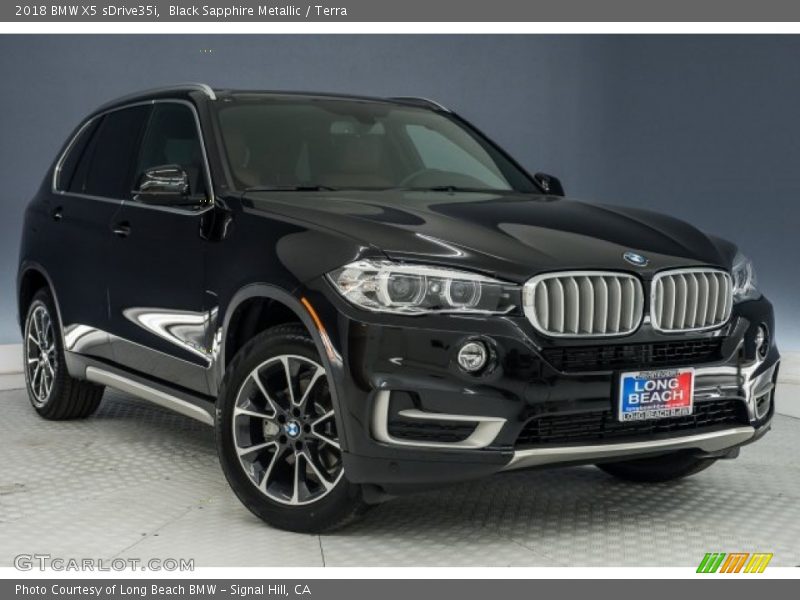 Black Sapphire Metallic / Terra 2018 BMW X5 sDrive35i