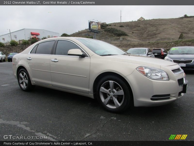Gold Mist Metallic / Cocoa/Cashmere 2012 Chevrolet Malibu LT