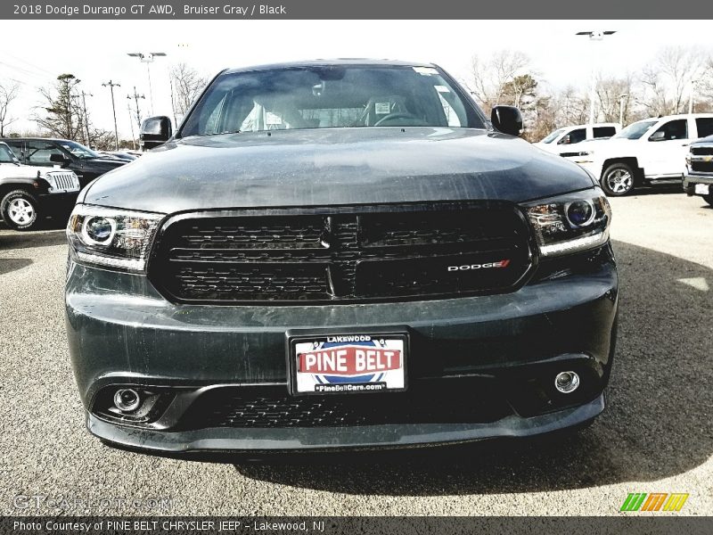 Bruiser Gray / Black 2018 Dodge Durango GT AWD